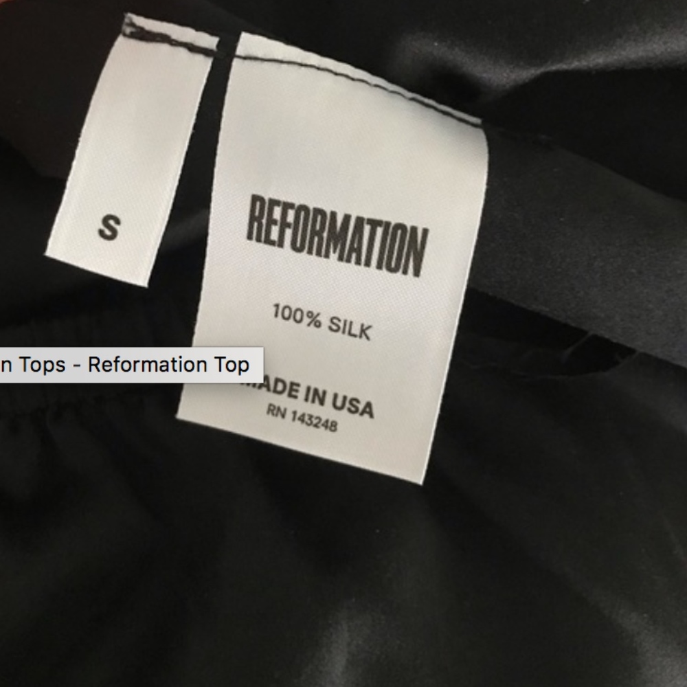 Reformation SILK Top - Picture 3 of 3